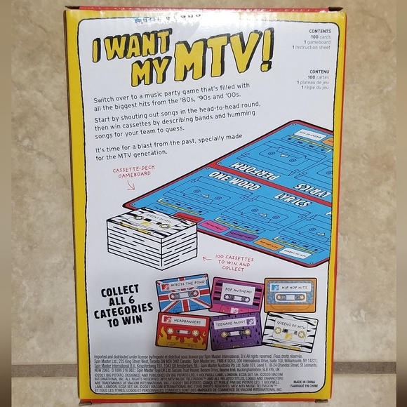 Toys Mtv Ready To Roll The Music Throwback Party Game Poshmark